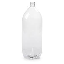 clear two liter pop bottle